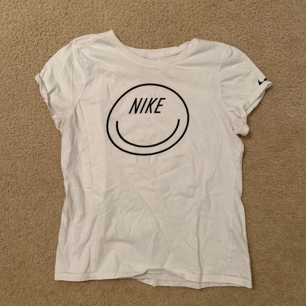 a white nike T-shirt